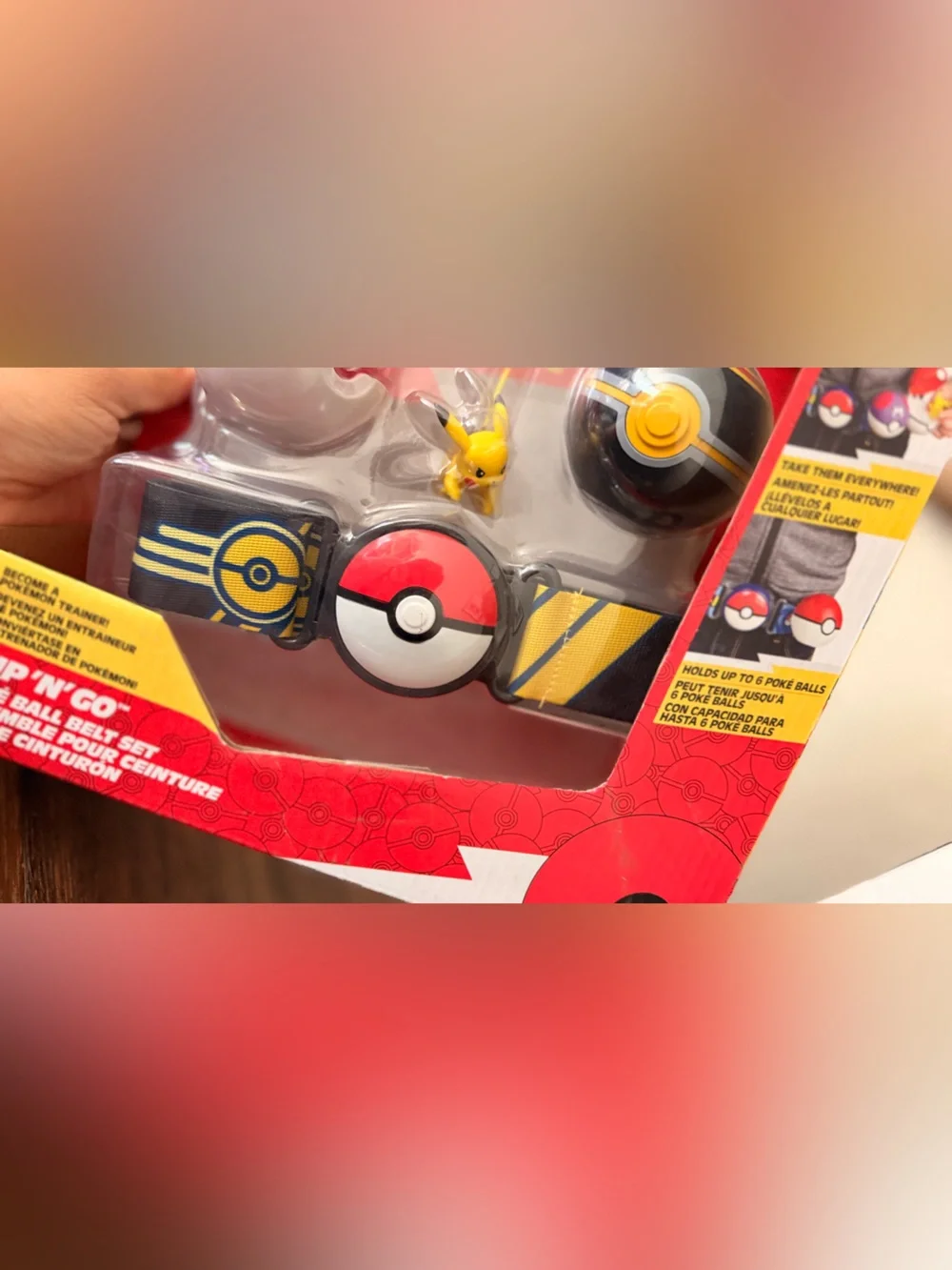Pokemon PKW2718 Clip 'N' GO Belt Set-Includes 2-Inch Pikachu Battle Figure with